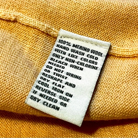 Men's Butter Yellow Sweater Vest by Donald Rose. - Picture 3 of 7